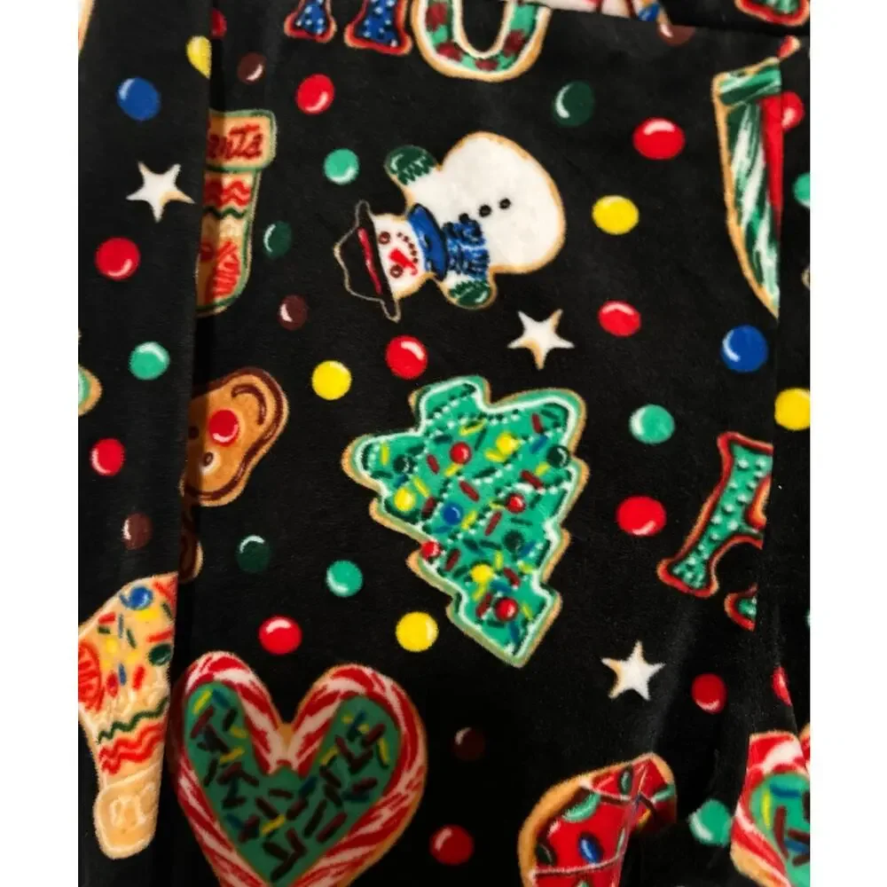 No Boundaries Junior's Black Multi-Color Christmas Lounge Pants‎ Size XXL